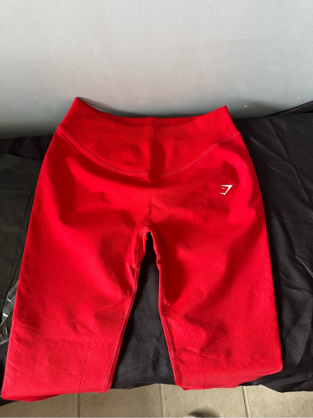 Gymshark Kids Red High-Waist Leggings
